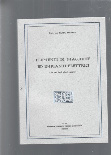 Elementi macchine ed - elementi, di