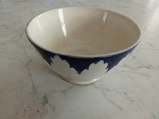 CIOTOLA SCODELLA TAZZA COLAZIONE CERAMICA S.C. RICHARD DECORO ORLO BLU AEROGRAFO