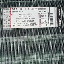 Biglietto concerto Justin