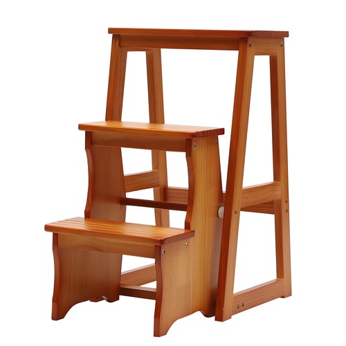Step folding library ladder - 3-step,