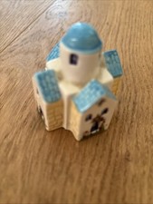 Chiesa Greca in ceramica dipinta a mano - Vintage - Souvenir