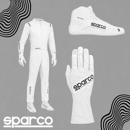 Tuta corsa kart bianca - go,