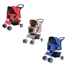 PawHut Passeggino per Cani Pieghevole Carrello per Animali Domestici