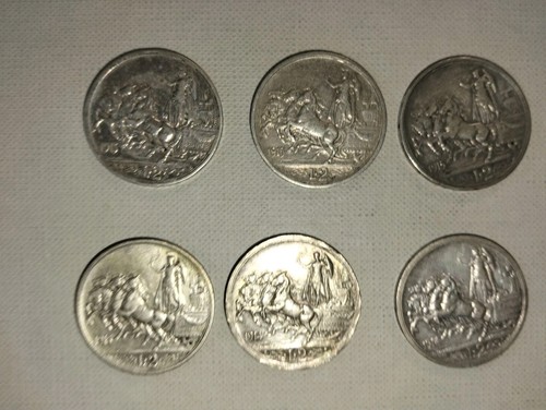 Argento pezzi 2 lire - -,
