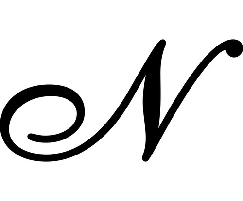 Adesivo prespaziato lettera - adesivo,