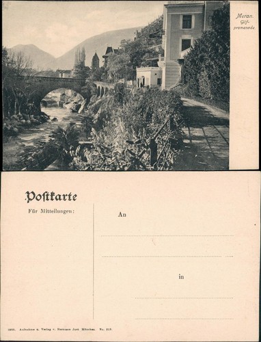 Cartolina merano - cartolina,