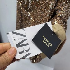 Zara Sequin Midi Dress with