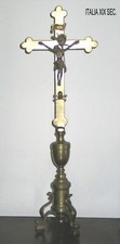 Crocefisso antico a candelabro del XIX secolo Italia