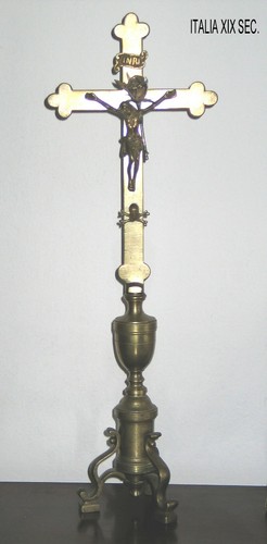 Crocefisso antico candelabro - antico, a