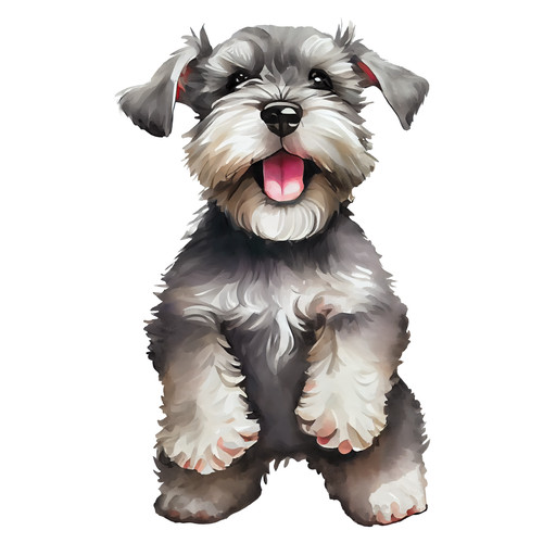 Adesivo auto schnauzer nano - schnauzer,