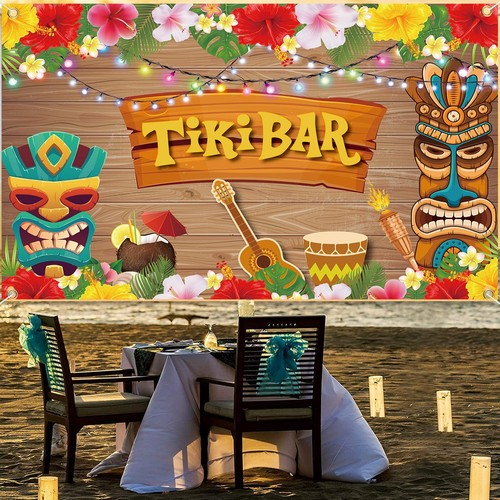 Banner hawaiano tiki sfondo - banner,