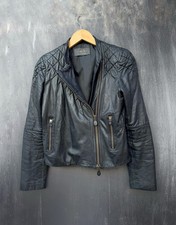Giacca da motociclista trapuntata Alexander McQueen in pelle taglia 42