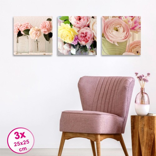 Italiaquadri tris rose shabby - italiaquadri,