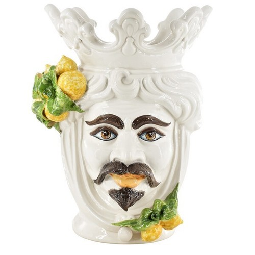 Vasi testa moro ceramica - di,
