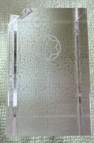 Montblanc vintage lucite cube - vintage,