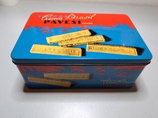 SCATOLA LATTA LITOGRAFATA WAFERS CREMA BRASIL PAVESI NOVARA ORIGINALE VINTAGE