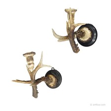 Coppia di grandi applique da