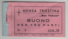 TRIESTE DOPOGUERRA - BIGLIETTO