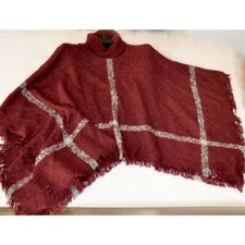 PONCHO BORDEAUX DONNA