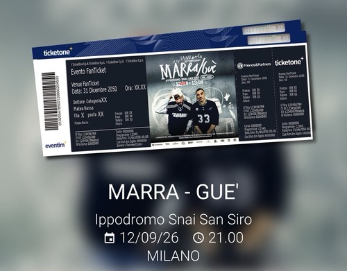 Biglietto concerto marracash - biglietto,
