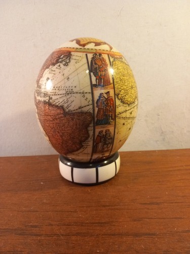 Decorative world map ostrich - decorative,