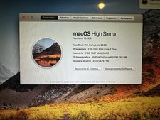 APPLE MACBOOK A1342 Unibody WHITE 13'' MID 2010 - SSD 128GB RAM 8GB+2TB USB A+C