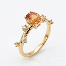 Anello granato mandarino