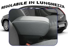 Bracciolo regolabile FIAT PUNTO, EVO, GRANDE PUNTO grigio antracite Wood Company