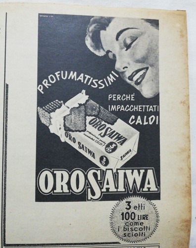Pubblicità oro saiwa - pubblicità,