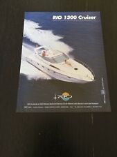 1995 RIO 1300 CRUISER YACHT BARCA PUBBLICITA VINTAGE AD 