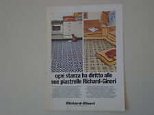 advertising Pubblicità 1970 PIASTRELLE RICHARD GINORI