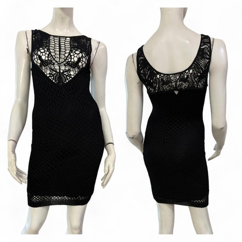 Guess vestito abito nero - guess,