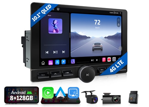 Autoradio qled 8 - 10.1", 8+128gb