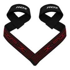 Straps Palestra Cinghie Sollevamento Pesi Fascette per Stacchi 5MM Neoprene NERE
