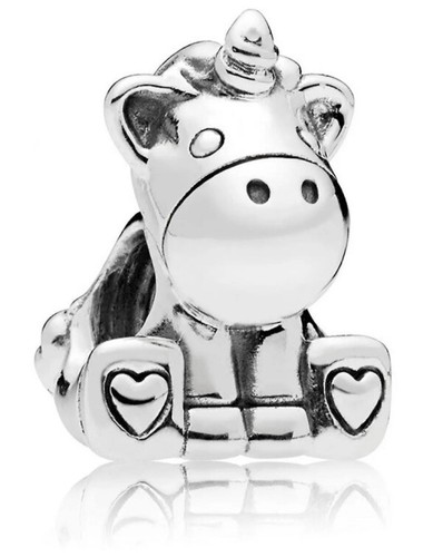 Charm pandora bruno unicorno - charm,