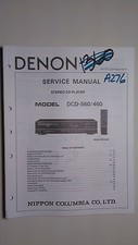 Denon dcd 560 - 460, manuale