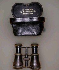 Binocolo SALMOIRAGHI Milano Roma PERMAGASKOP L. Lowenthal Paris - Cannocchiale 