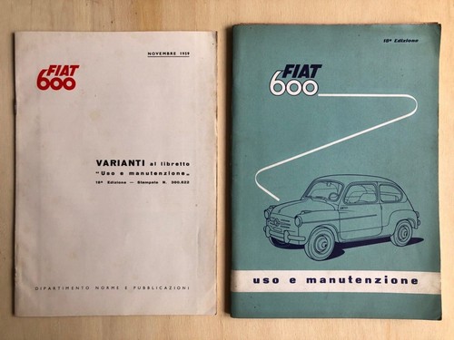 Fiat 600 1959 - 1959, libretto