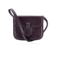 Autentica borsa a tracolla convertibile Yves Saint Laurent vintage in pelle marrone