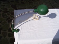 lampada da tavolo banco snodata orientabile vintage anni 60 verde