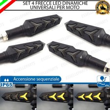 SET 4 FRECCE MOTO LED PER MOTO ACCENSIONE DINAMICA PROGRESSIVA ARANCIONE