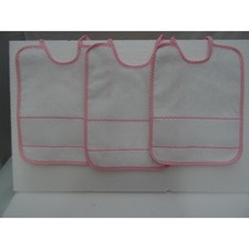 3 Bavaglini  con tela aida da