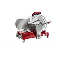 Affettatrice techno collection rossa con affila lama in inox e alluminio