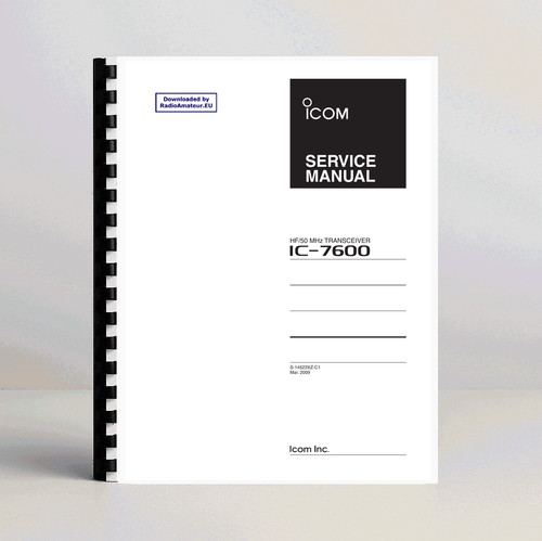 Icom 7600 manuale di - icom, ic-7600
