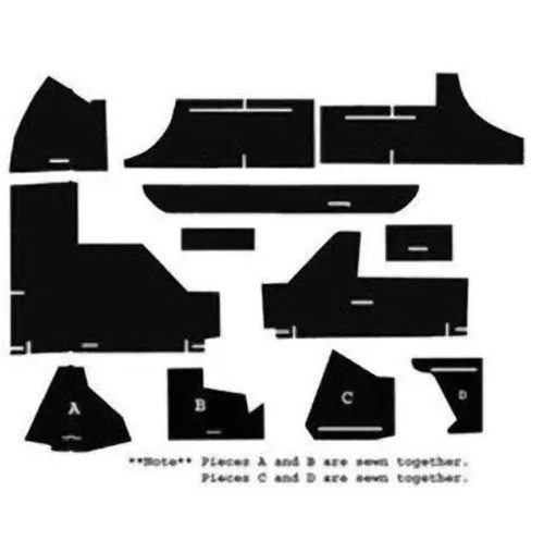 Cab foam kit less headliner - cab,