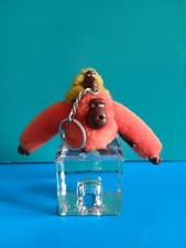 "KIPLING" Portachiavi Scimmia ANNA con bimbo, colore arancione e giallo, h. 6 cm