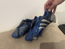 RARA scarpa da calcio Adidas Predator Pulse SG 2005 Soft Ground MANIA BLU UK 8