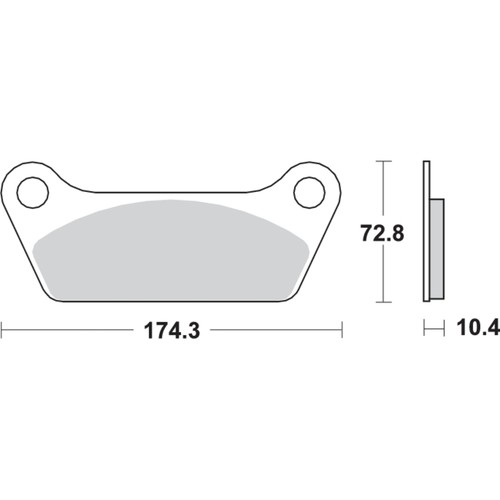 Pasticca freno sbs p553 per - freno, p553-lf