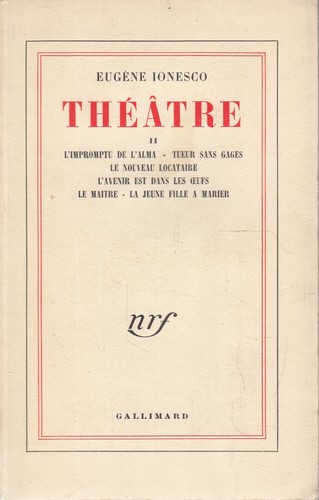 Eugène ionesco theatre - ionesco, ii