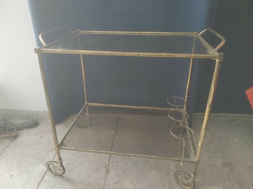Carrello vintage ottone